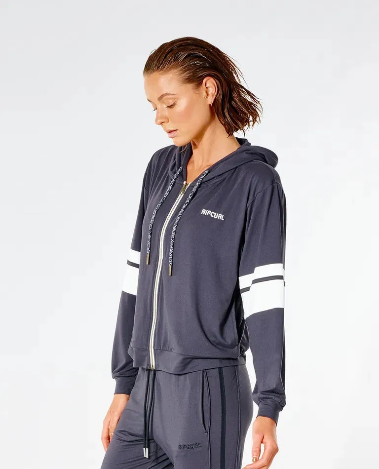 Run Swim Surf Zip Through Exercise Hoodie