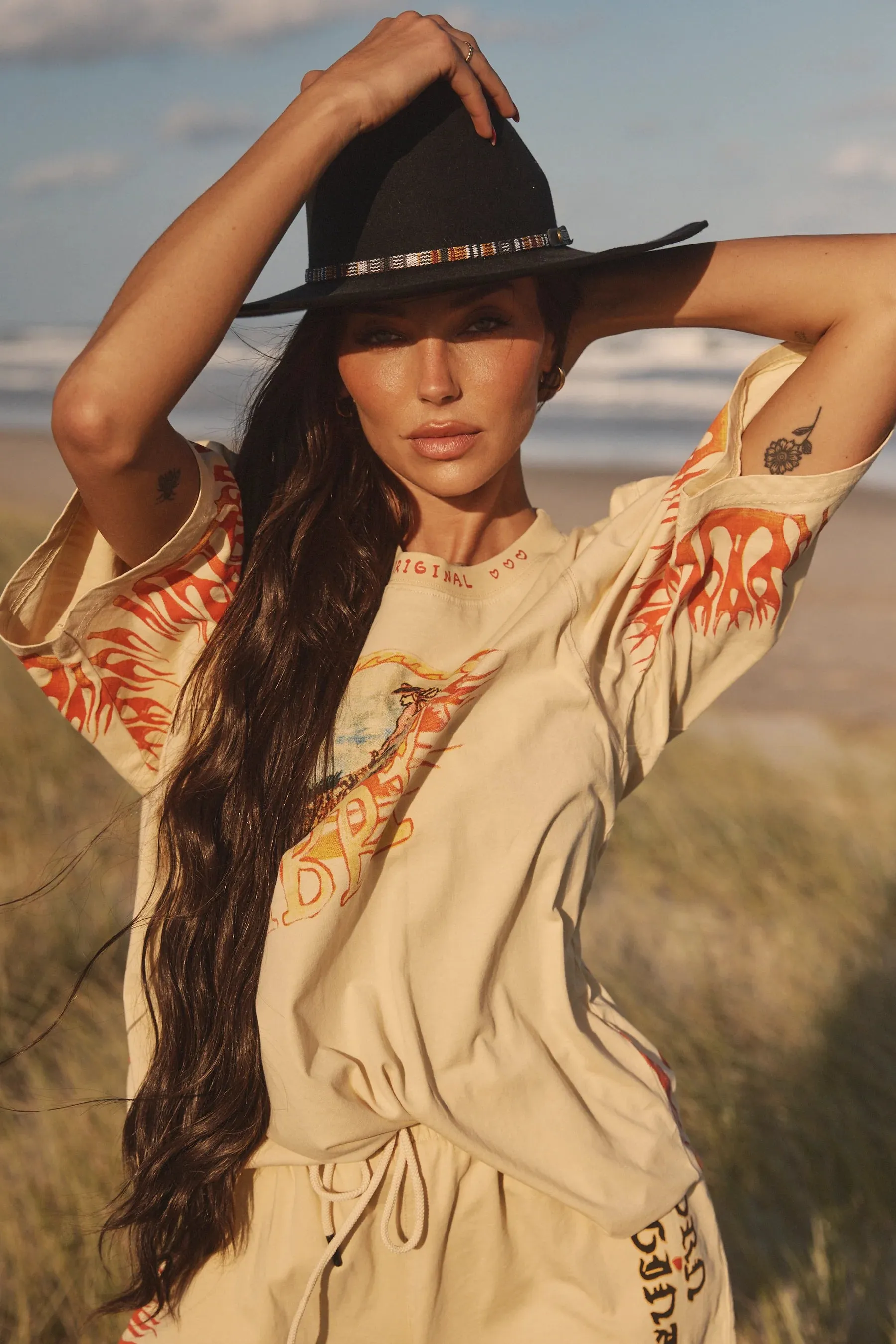 SABBI Flaming Cowboy Chido Shorts - Sand
