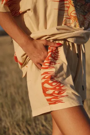 SABBI Flaming Cowboy Chido Shorts - Sand