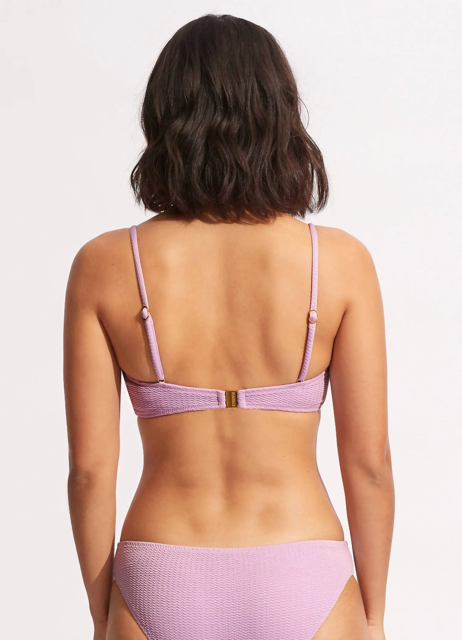 Sea Dive Bralette Adjustable Top In Lilac