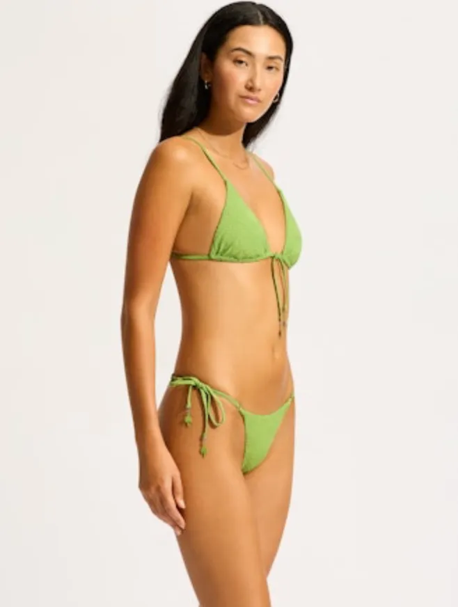 SEAFOLLY Oasis Slide Tri Bikini Top - Sage