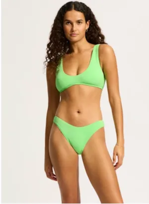 SEAFOLLY Sea Dive Multi Fit Longline Bikini Top - Summer Green
