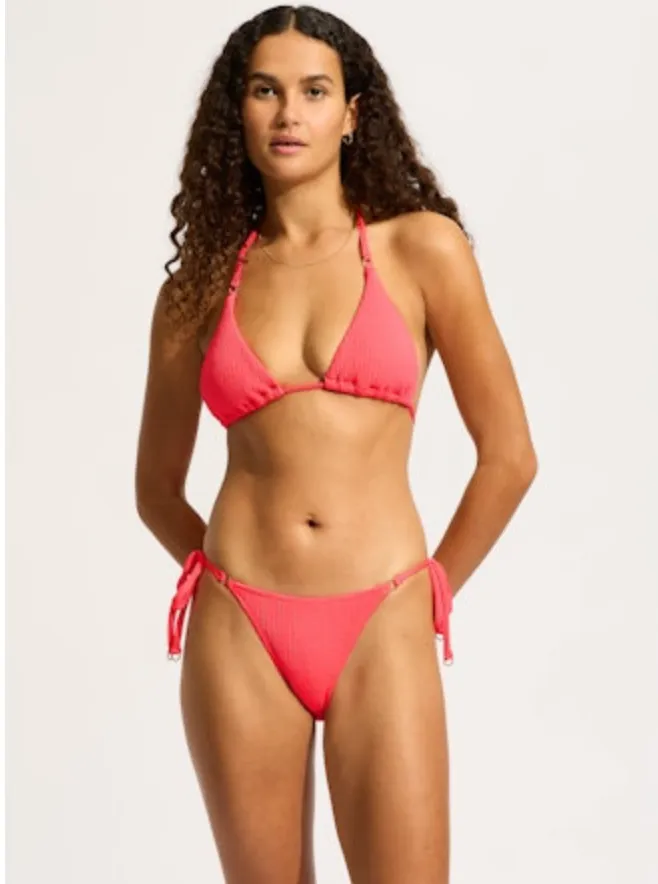 SEAFOLLY Sea Dive Tie Side Rio Bikini Bottom - Snapdragon