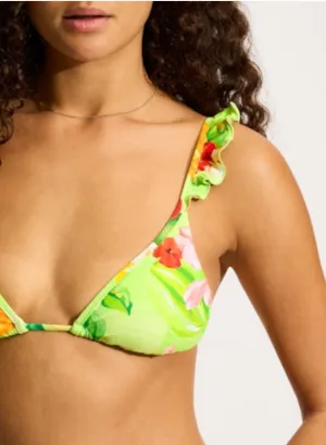SEAFOLLY Tropique Slide Tri Bikini Top - Aloe Gel