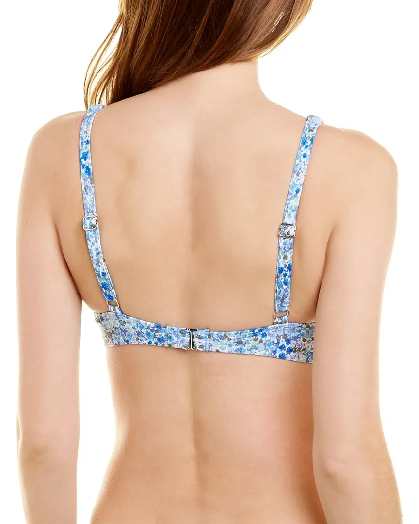 Splendid Twist Front Tall Halter Bikini Top