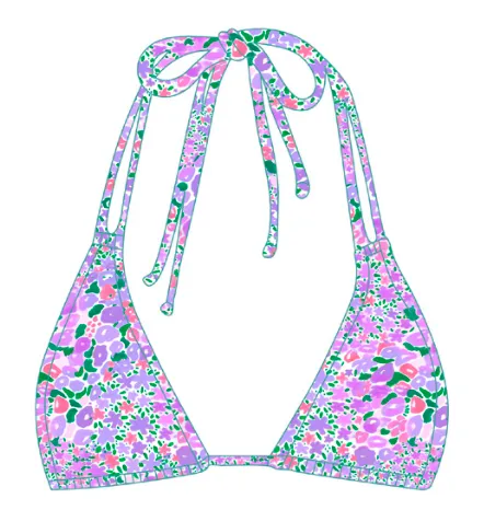 Summer Love1 Split Halter Tri bikini top