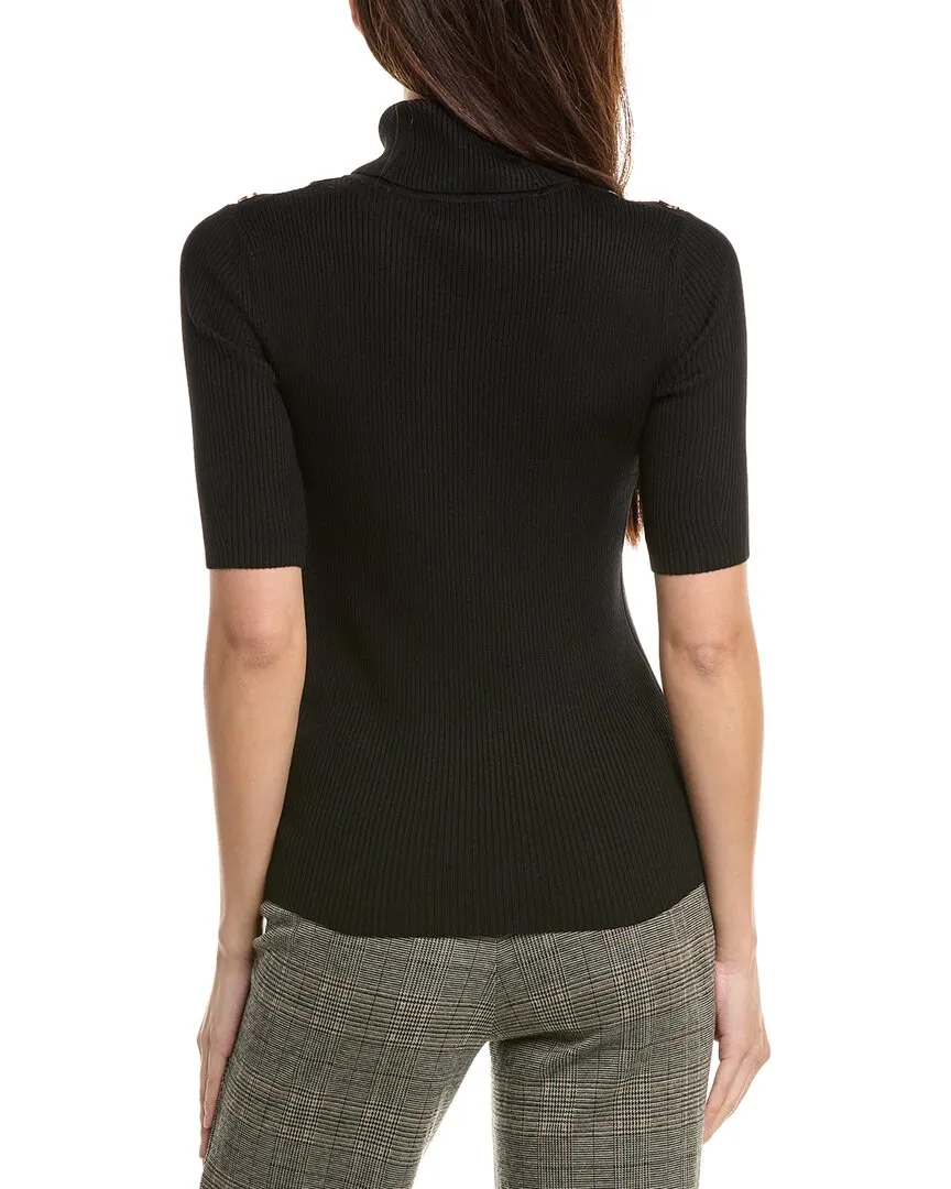 T Tahari Elbow Sleeve Turtleneck