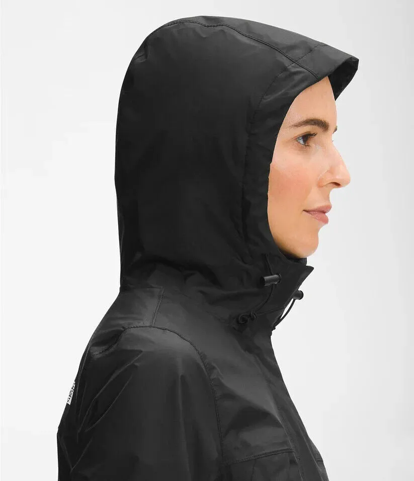 The North Face Antora Jacket Women's XS Black Full Zip Waterproof Parka APP1293