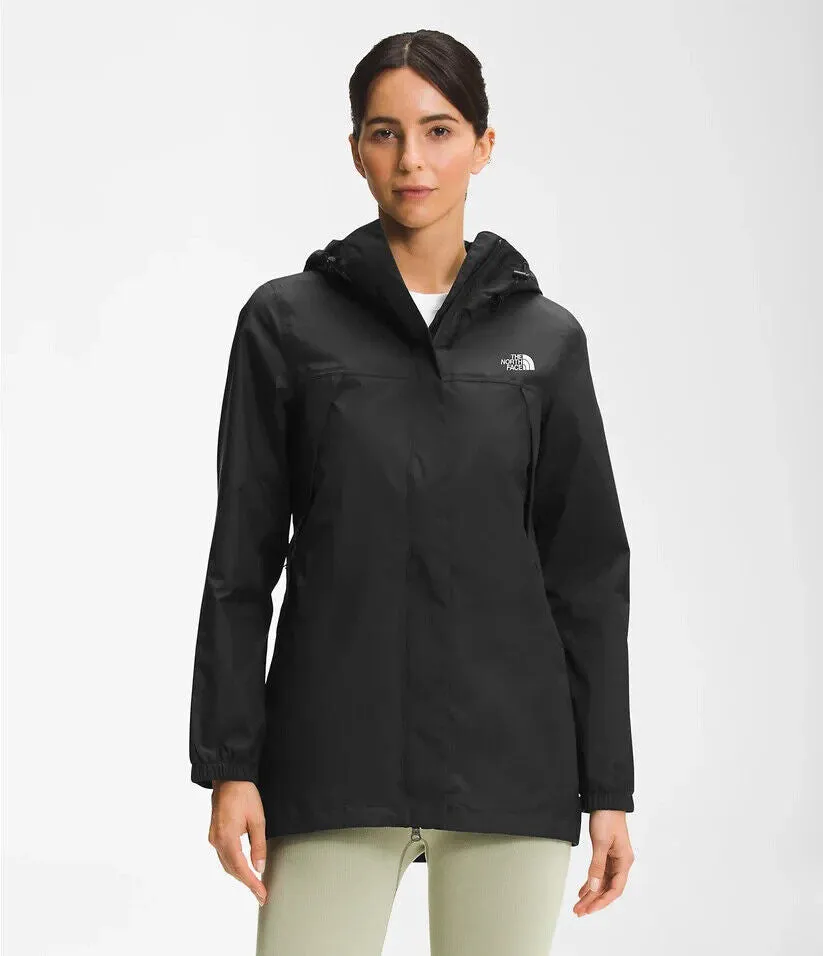 The North Face Antora Jacket Women's XS Black Full Zip Waterproof Parka APP1293