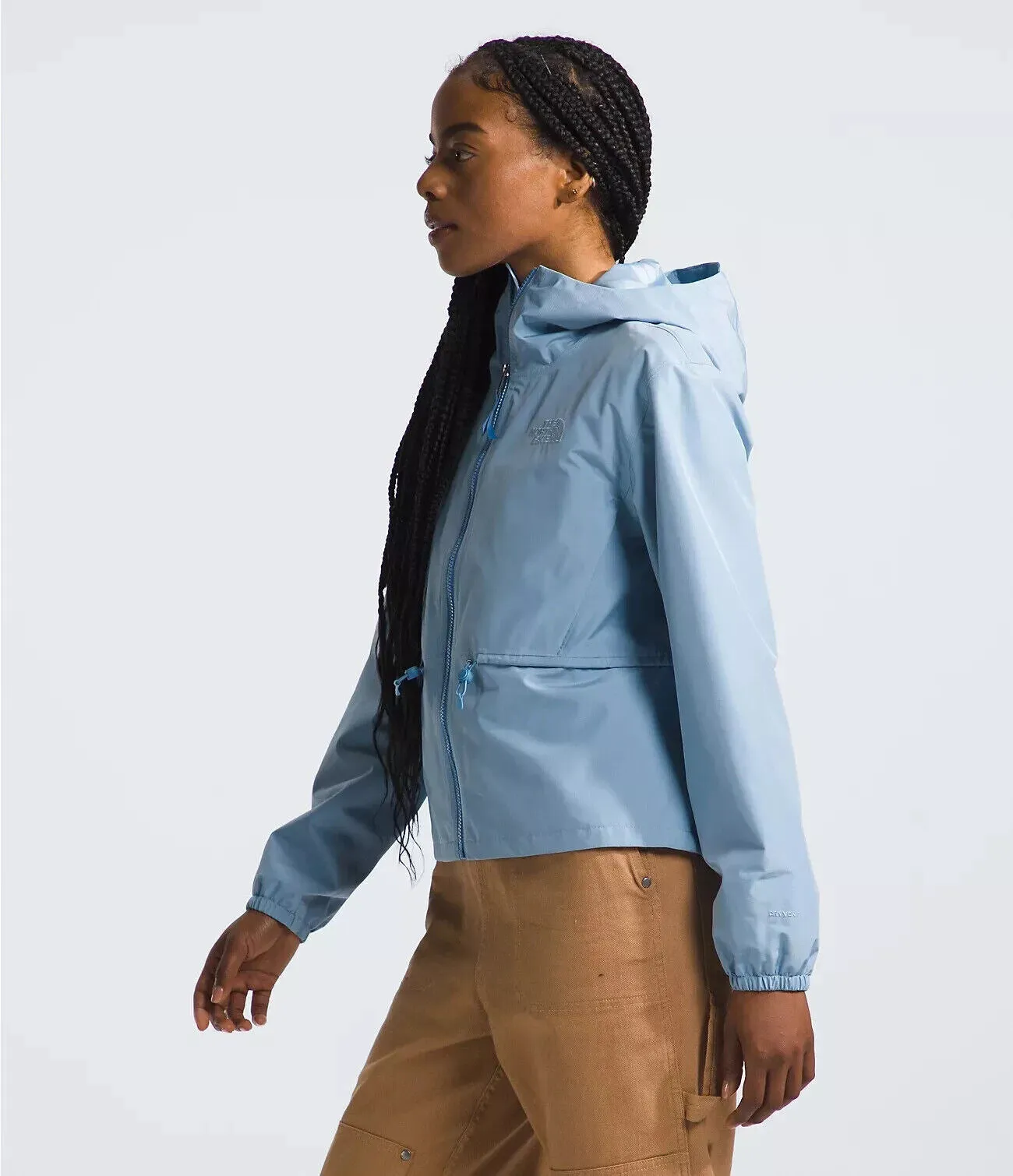 The North Face Daybreak NF0A86NZQEO Rain Jacket Womens Steel Blue Hooded SGN1274