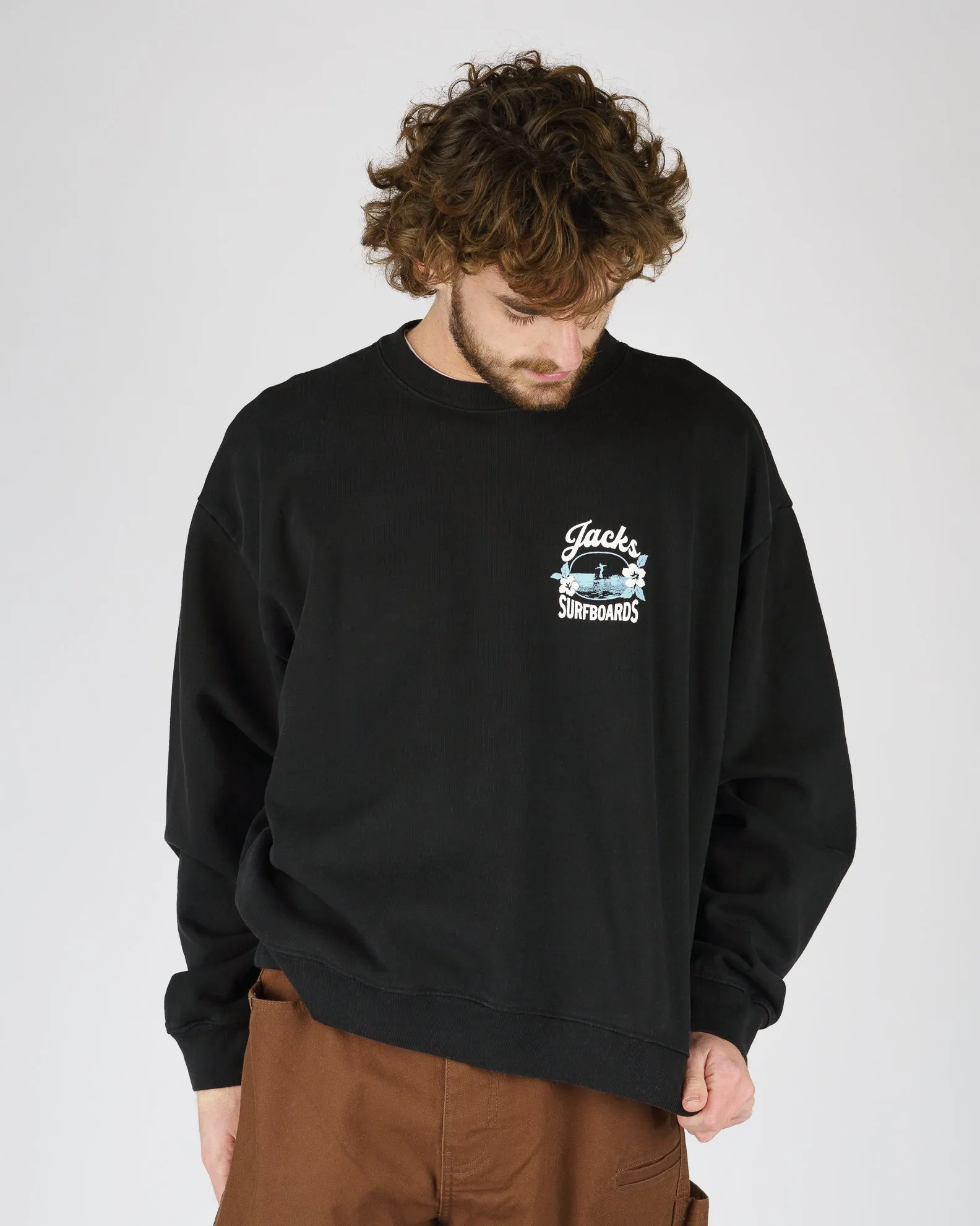Tip Toe Heavyweight Crewneck - Black
