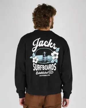 Tip Toe Heavyweight Crewneck - Black