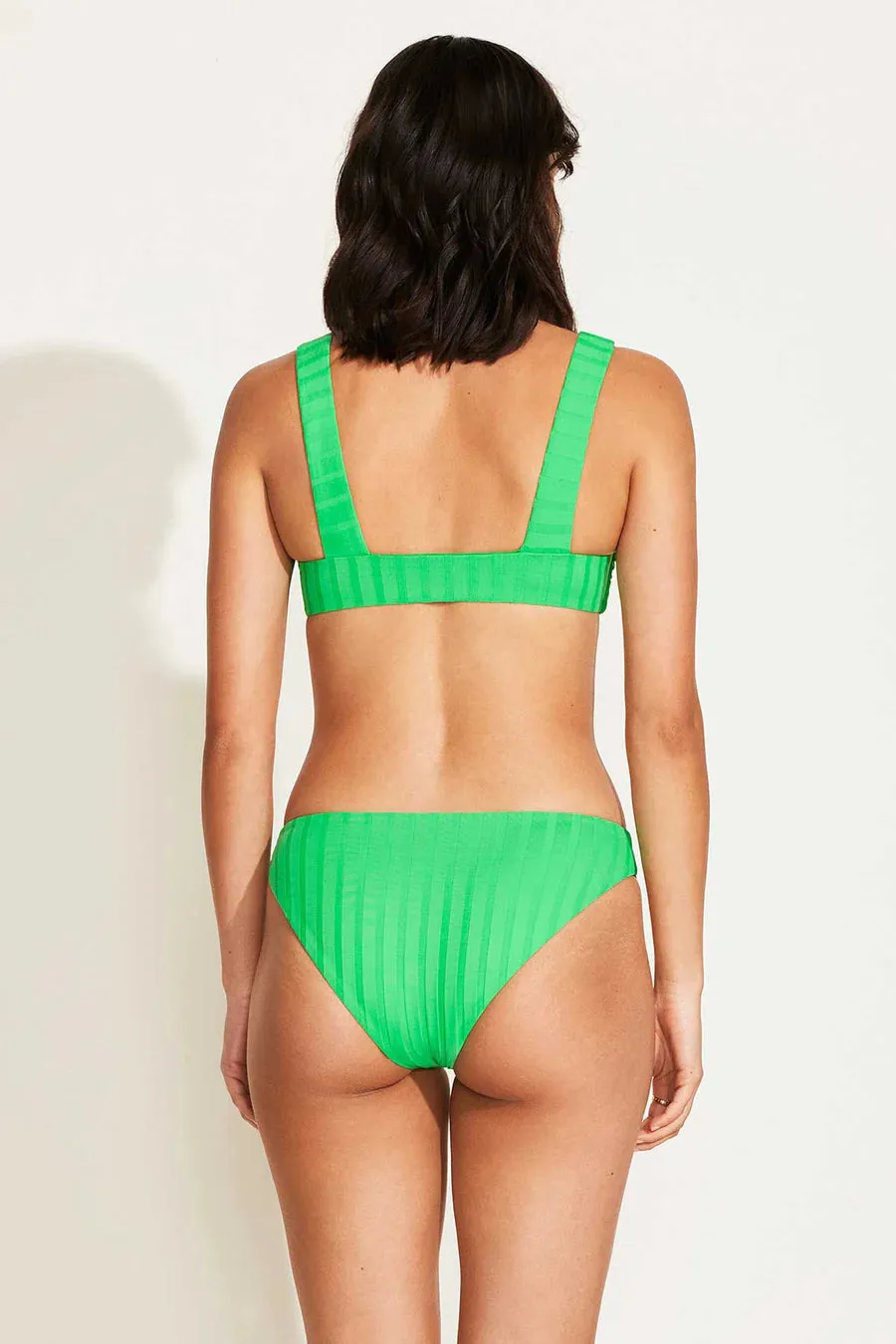 VITAMIN A Cali High Leg Full Bottom - Spearmint SuperRib