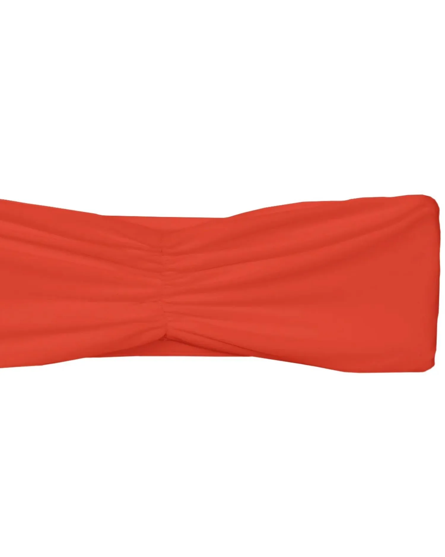 Women's Ava Bandeau Top In Orange Sheen