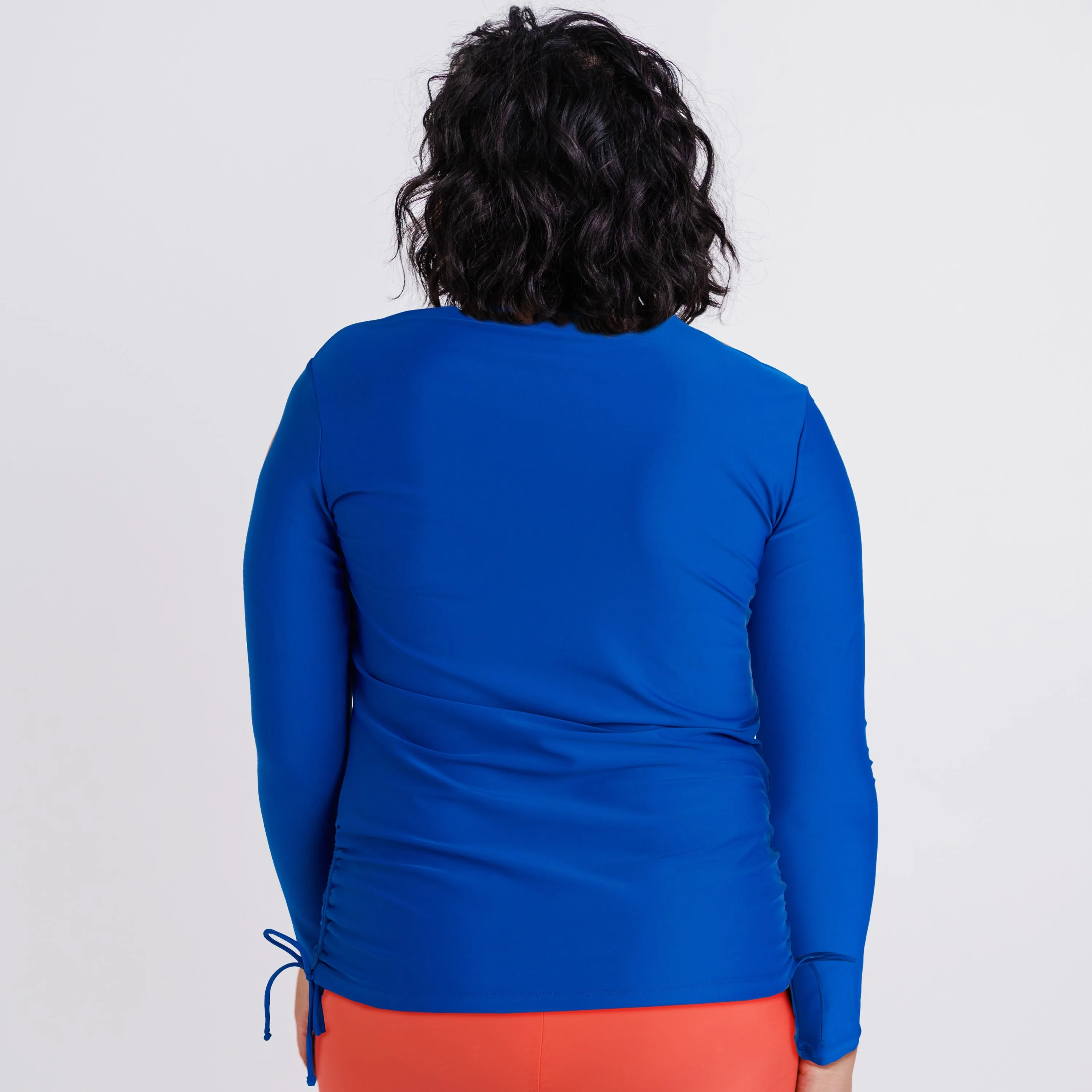 Women's Half-Zip Long Sleeve Rash Guard Nora Swim Top