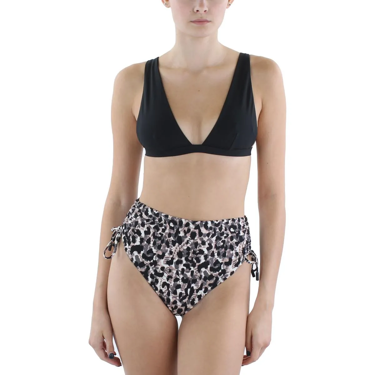 Womens Plunge Beachwear Bikini Swim Top