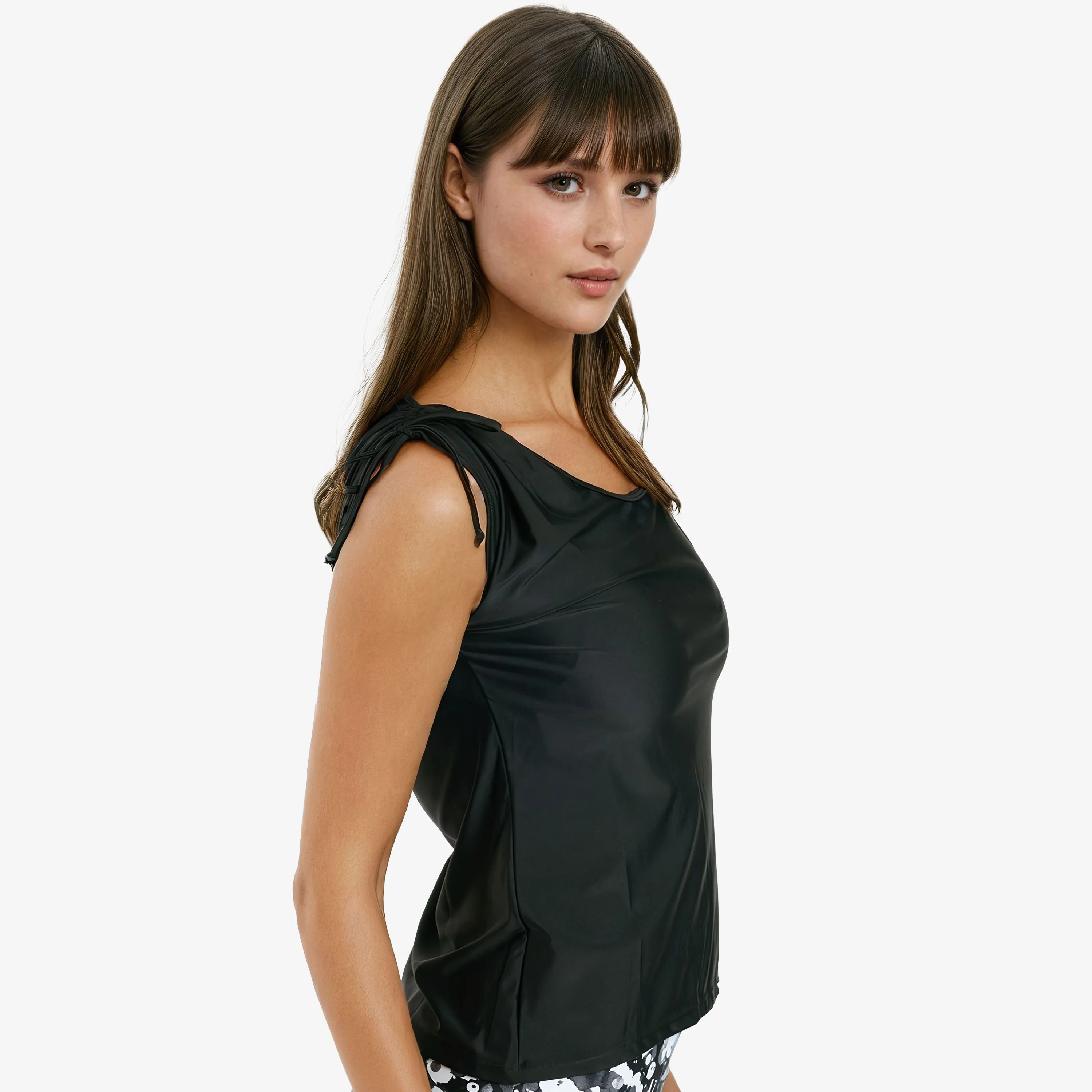 Women's Plus 2in1 Adjustable Sleeve Swim Top