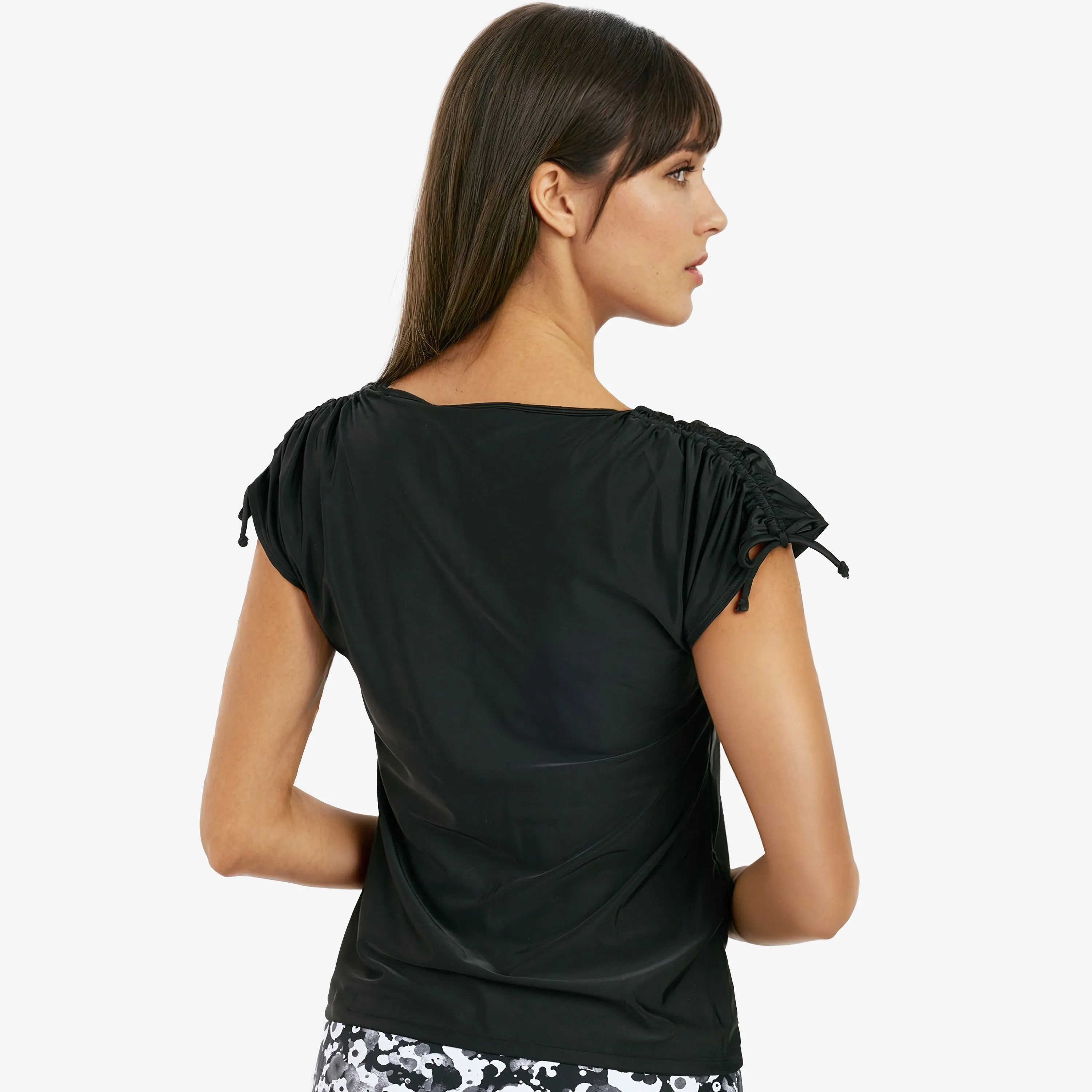 Women's Plus 2in1 Adjustable Sleeve Swim Top