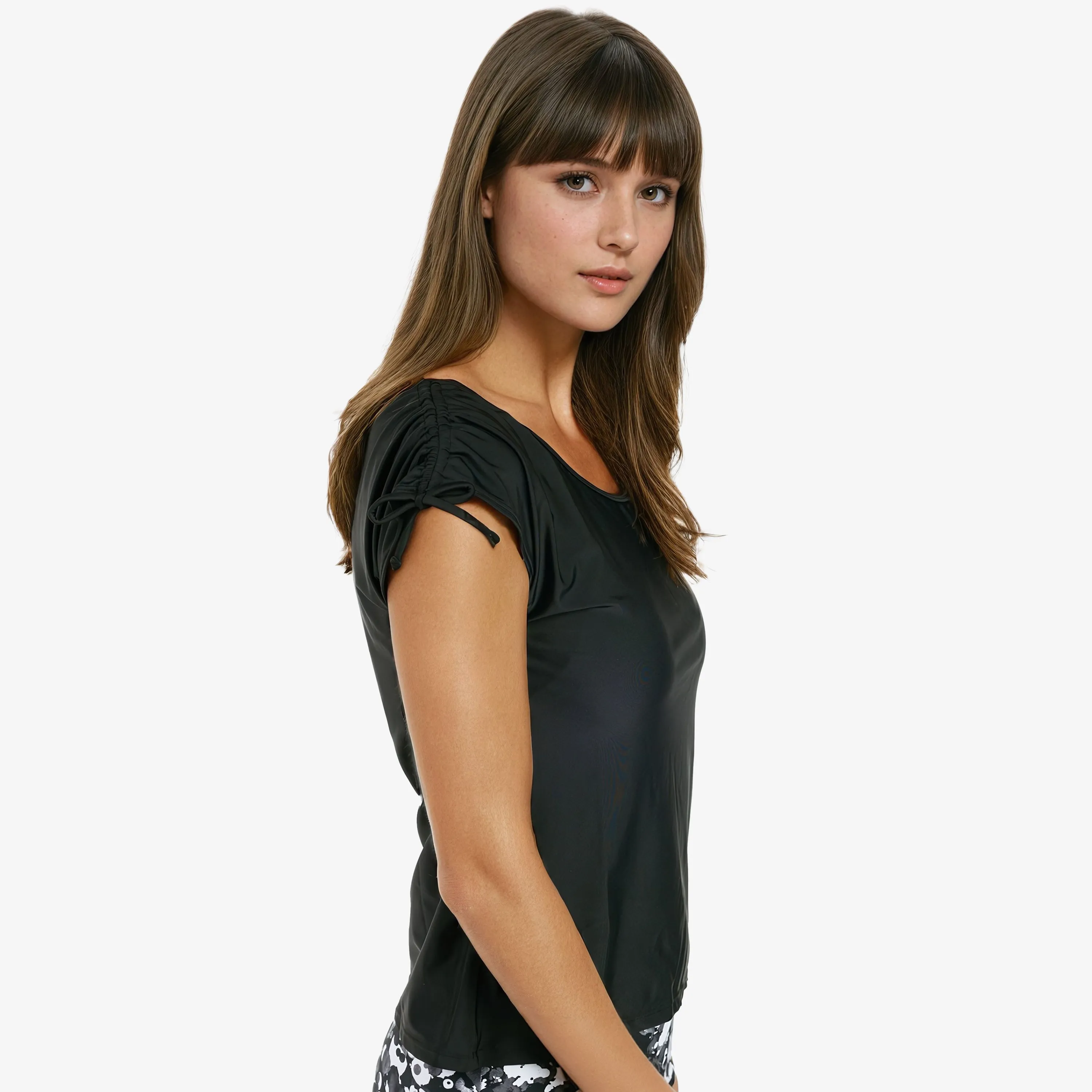 Women's Plus 2in1 Adjustable Sleeve Swim Top