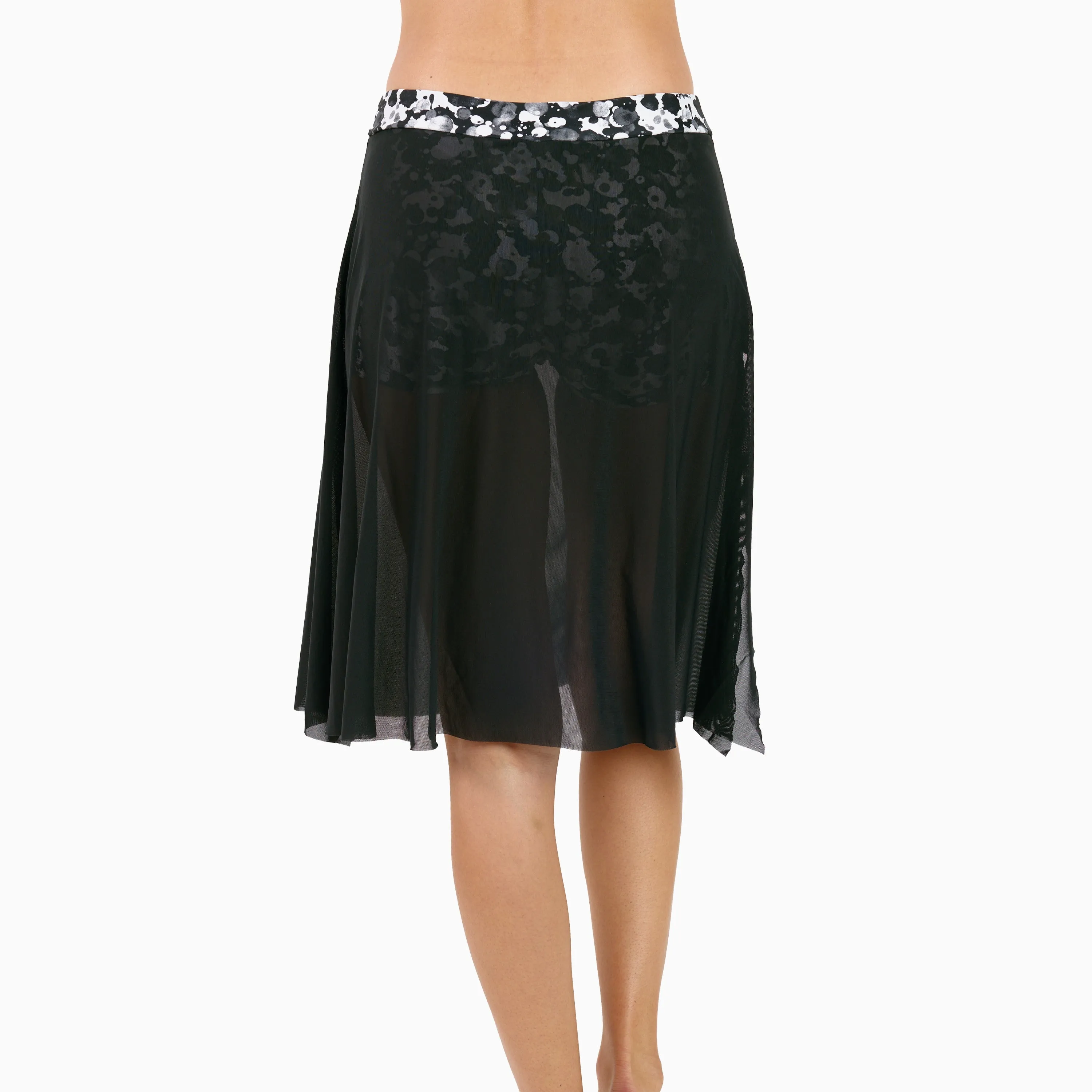 Women's Plus 3in1 Swim Skirt With Attached Shorts