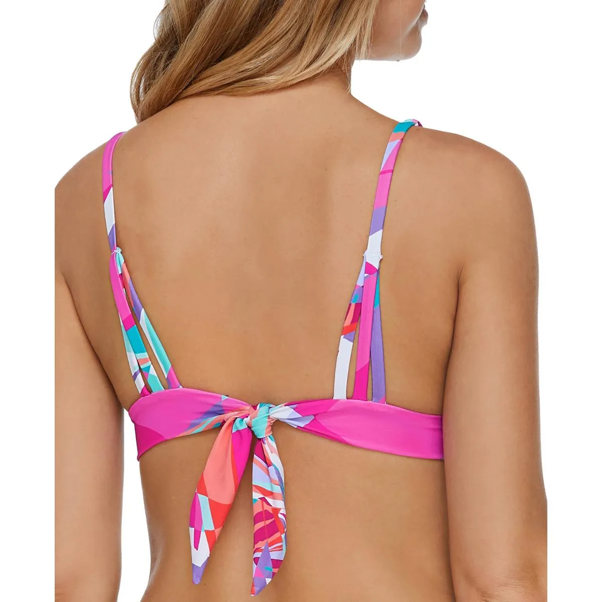 Womens Printed Removable Padding Bikini Swim top