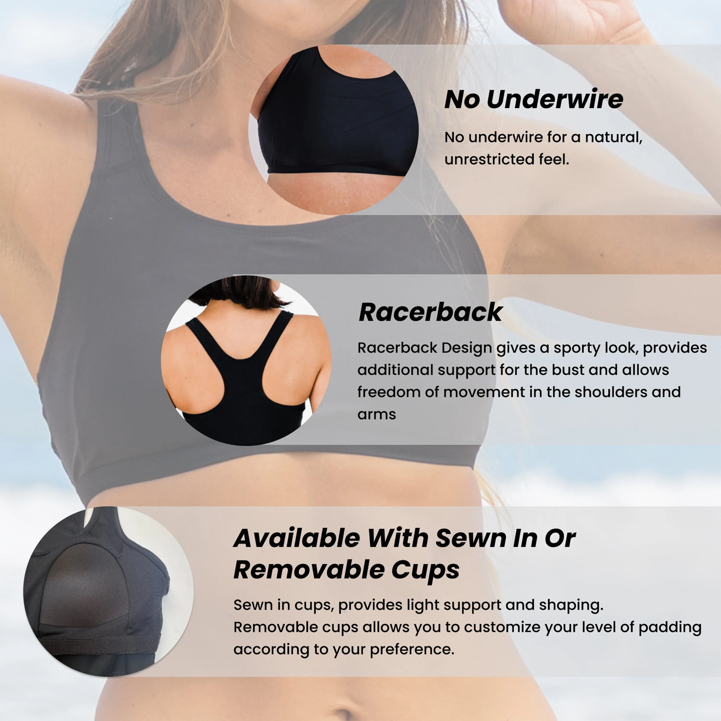 Women's Racerback Swim Bra