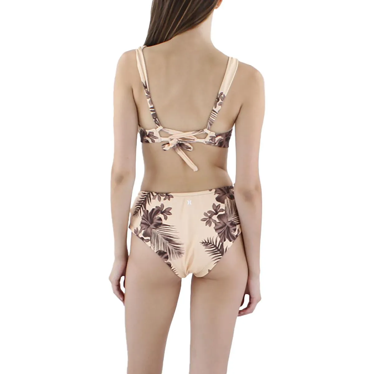 Womens Removable Padding Printed Bikini Swim top