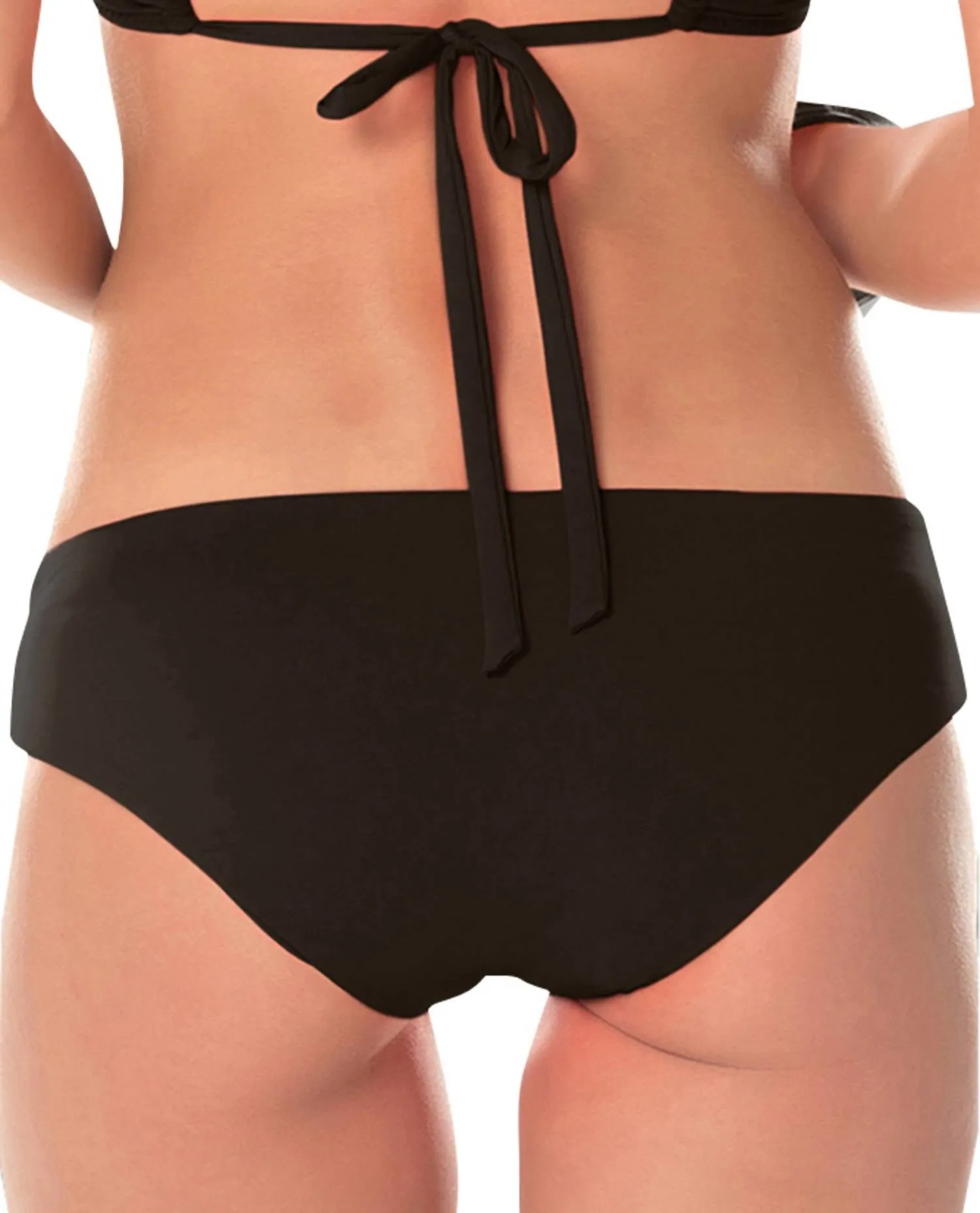 Women's Solid Hipster Bikini Bottom In Black