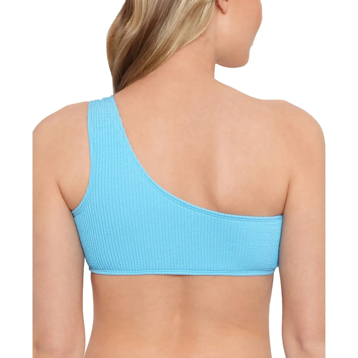 Womens Solid Ribbed Bikini Swim top