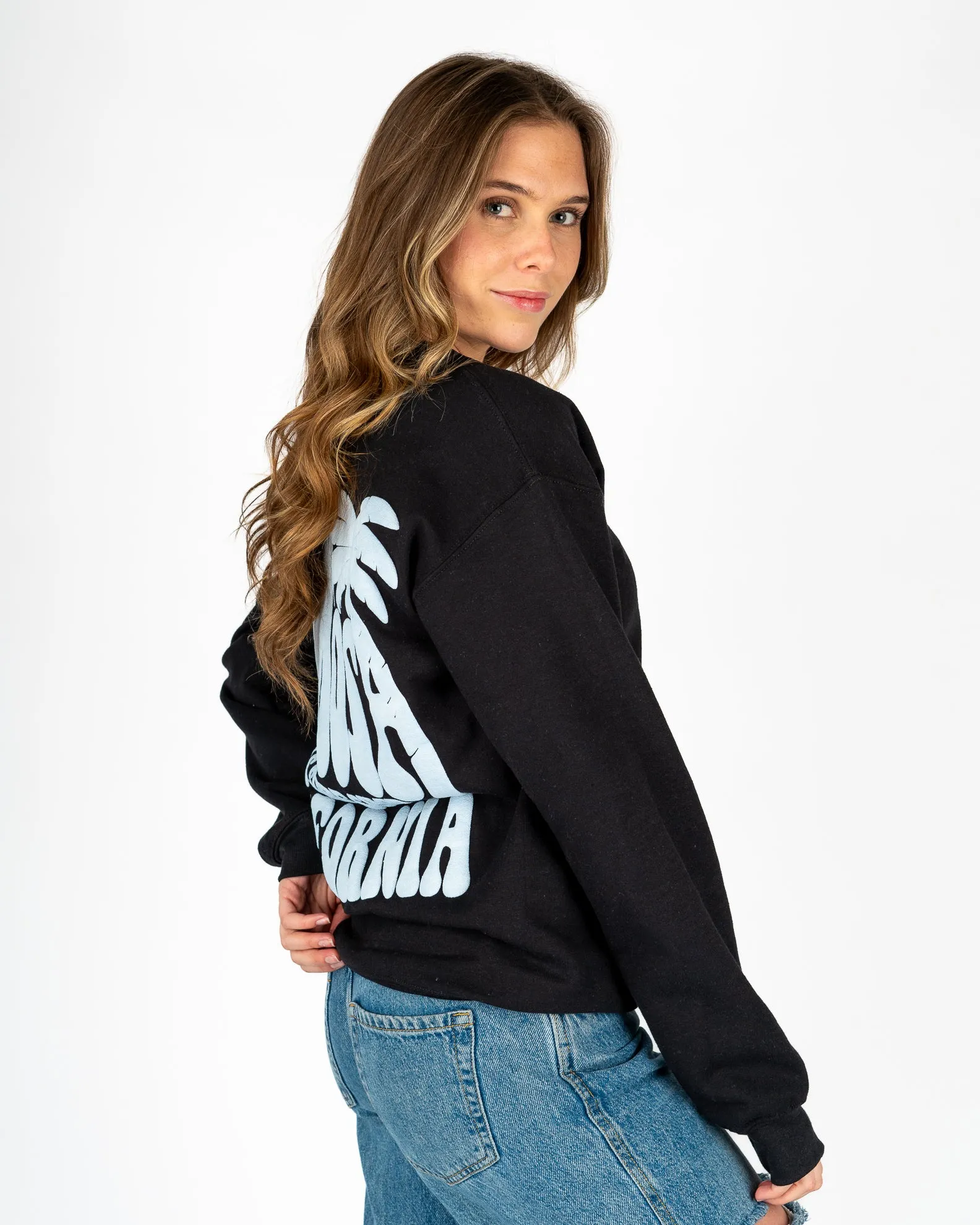 Women's Sway Hermosa Crewneck Sweatshirt - Black