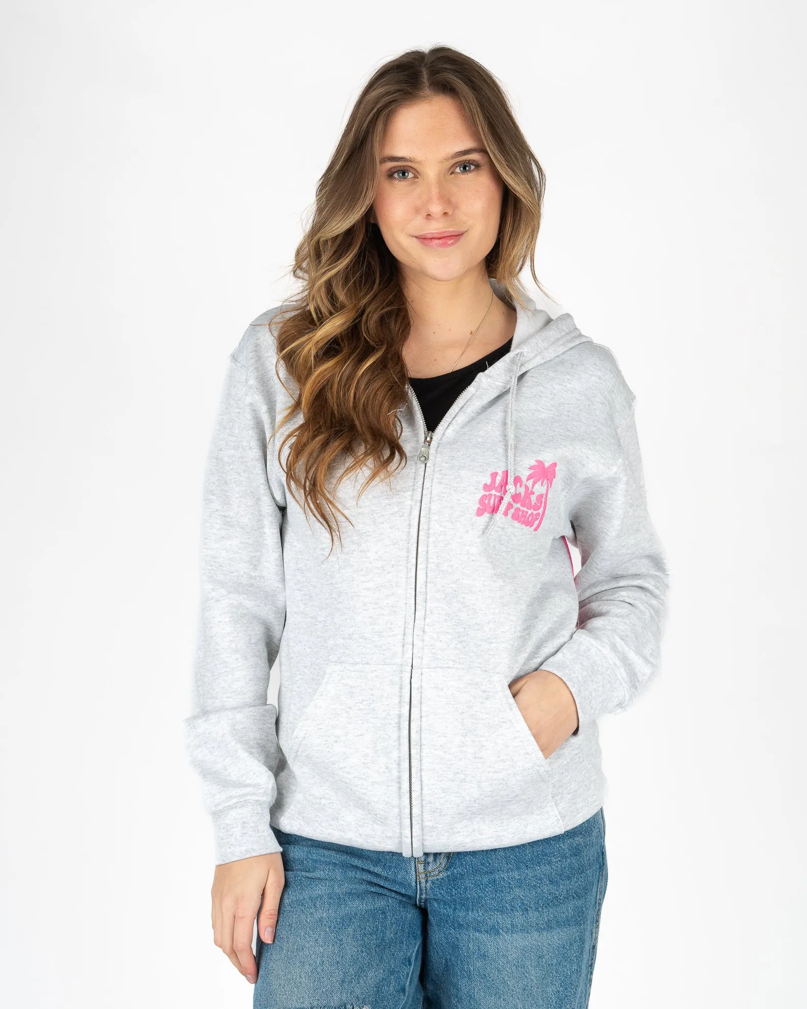 Women's Sway Hermosa Zip-Up Hoodie - Ash Grey