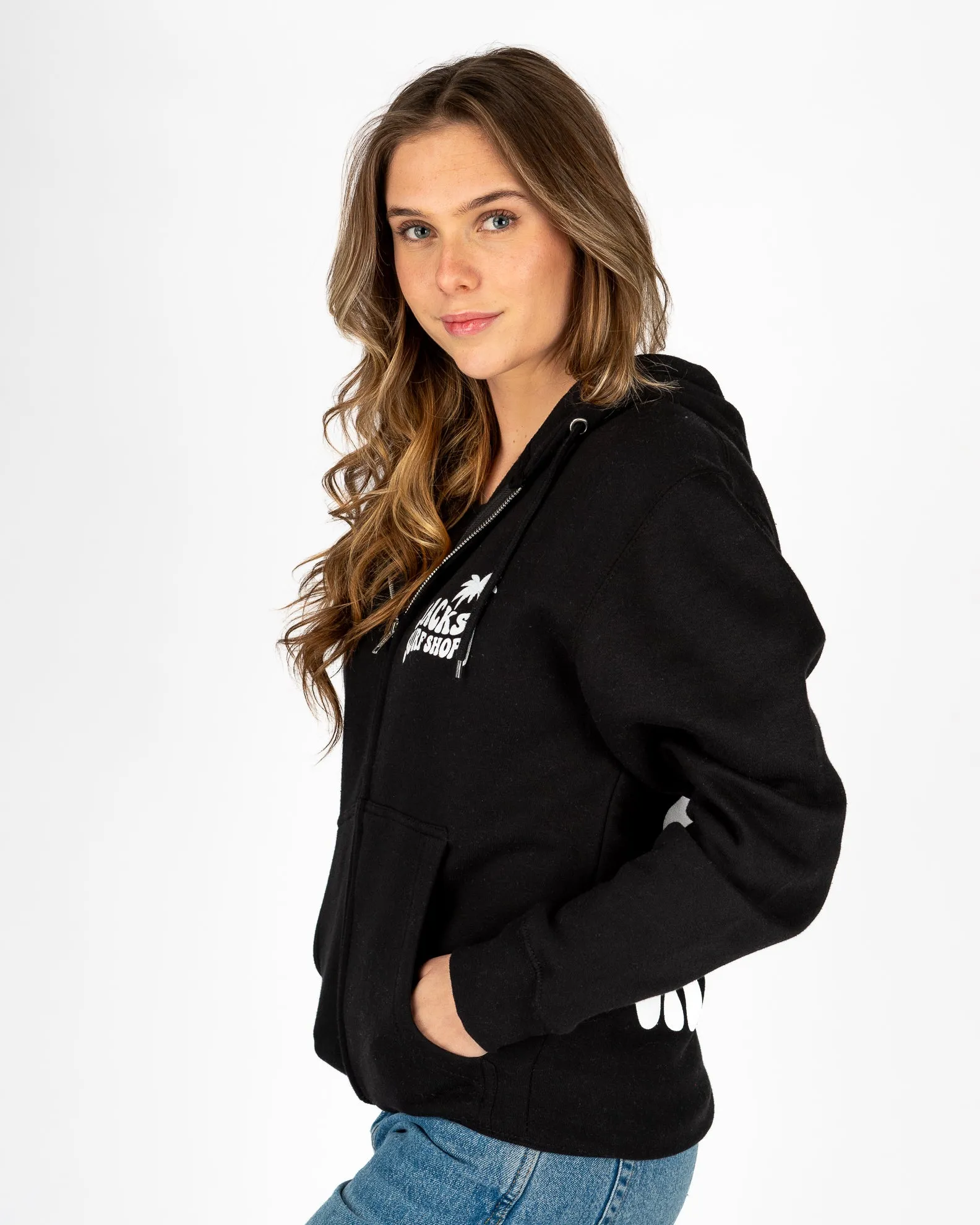 Women's Sway NB Zip-Up Hoodie - Black