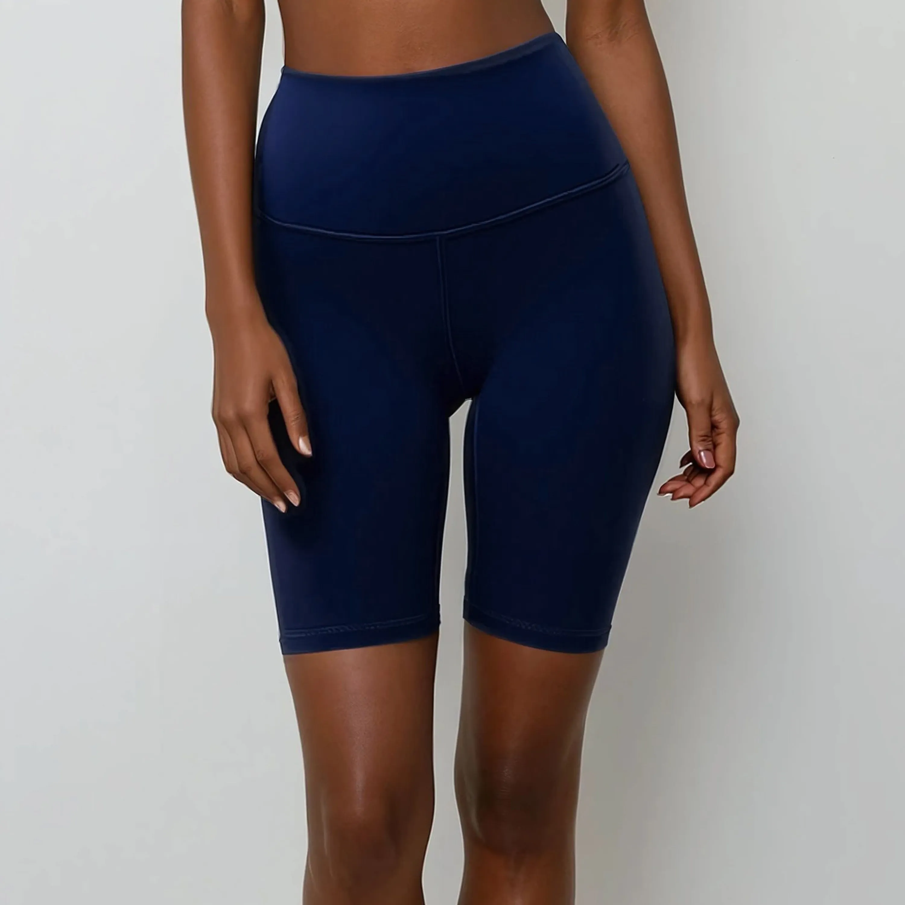 Women's Tummy Control Long Bike Swim Shorts
